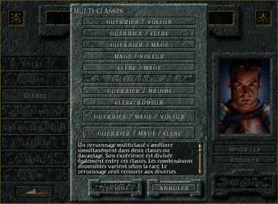 Choix de la classe multiple